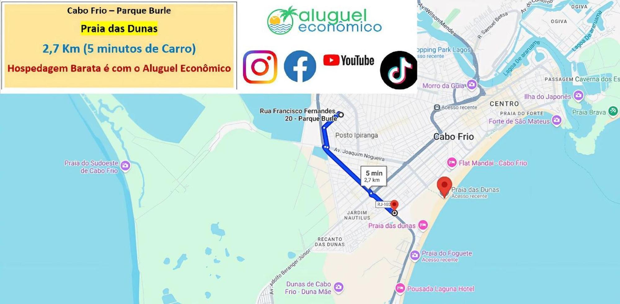 Cabo Frio - Parque Burle - Aluguel Economico 아파트 외부 사진